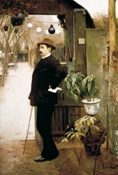 Portrait du peintre Miguel Utrillo (1862-1934) lors de son séjour à Paris