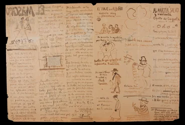 El mascaró de proa. Intérieur illustré et manuscrit
