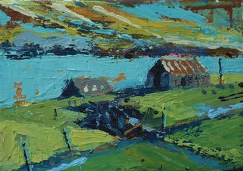 Ferme au bord de la mer