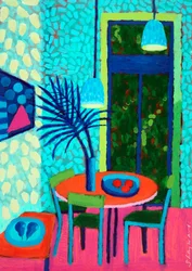 Les Fruits # , 2023 (acrylique sur panneau)