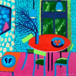 Les Fruits # 2, 2023 (acrylique sur panneau)