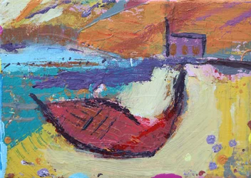 Bateau rouge Iona