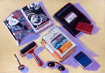 Rouleau et lunettes de soleil