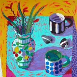 Nature morte n° 30, 2025 (acrylique sur panneau)