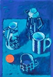 Nature morte n° 45, 2025 (acrylique sur panneau)