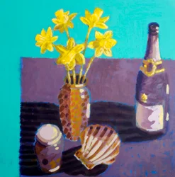 Nature morte n°48, 2025 (acrylique sur panneau)