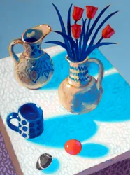 Nature morte n°52, 2025 (acrylique sur panneau)