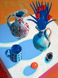 Nature morte n°53, 2025 (acrylique sur panneau)