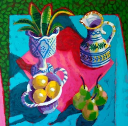 Nature morte n° 56, 2025 (acrylique sur panneau)