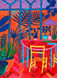 Yellow Chair, 2023 (acrylique sur panneau)