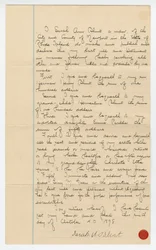 Dernier testament de Sarah Ann Blunt Crozley, octobre 1898
