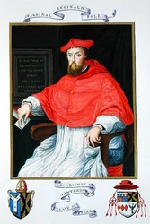 Portrait de Reginald Pole (1500-58) archevêque de Canterbury et légat de Viterbo
