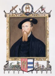 Portrait de Thomas Seymour (1508-49), 1er baron de Sudeley, tiré de « Memoirs of the Court of Queen Elizabeth », publié en 1825