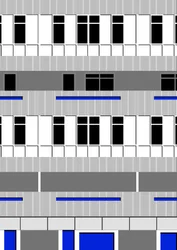 Bloc brutaliste, 2018 (numérique)