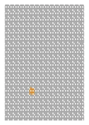 Grey Paper House Repeat Print, 2014 (giclée graphique)