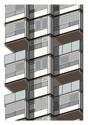 Lambeth Towers_Sepia, 2015 (impression graphique giclée)