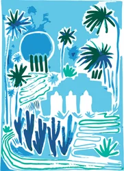 Une oasis de jardin tropical