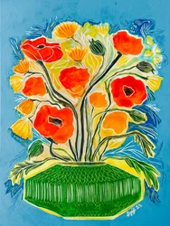 Bouquet de coquelicots éclatants