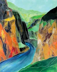 Les eaux sinueuses du canyon