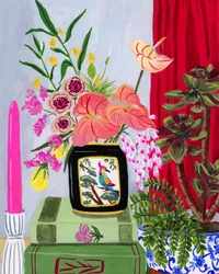 Nature morte florale éclatante