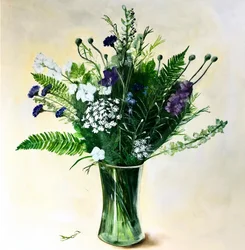 Lotties flowers, 2023 (acrylique sur panneau)