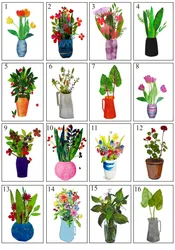 Pots et vases 2021 (encre sur papier)