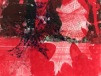 Feuille rouge