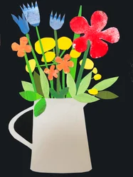vase avec des fleurs, 2019