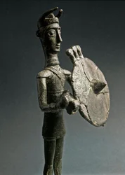 Culture nuragique (nuraghes), sarde : statuette en bronze d