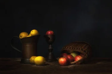 Nature morte rustique aux fruits