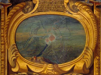 Guerre de Trente Ans : carte représentant le siège d