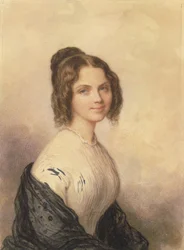 Anne Charlotte Lynch plus tard Mme Vincenzo Botta, vers 1847