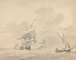 Navires en mer