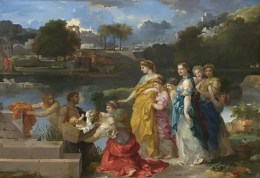 La découverte de Moïse, c. 1655-1660