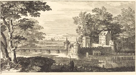 Paysage avec château