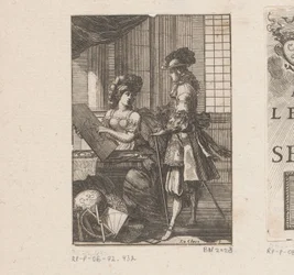 Géométrie et jeune homme avec un dessin géométrique