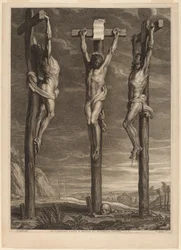 Christ crucifié entre deux voleurs