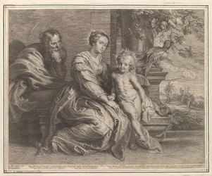 Sainte Famille avec perroquet