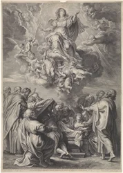 Ascension de Marie avec les apôtres