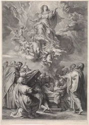 Ascension de Marie avec les apôtres