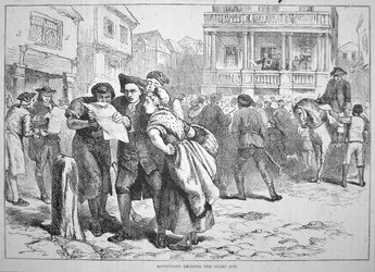 Les Bostoniens lisant le Stamp Act