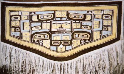 Couverture Chilkat, tribu Tlingit