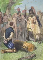 Pocahontas sauve la vie de John Smith