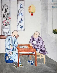 Un jeu de stratégie en Chine, fin du XVIIIe siècle