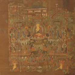 Ch.1.iii.02 Paradis de Bhaisajyaguru, 8e-9e siècle, Tunhuang