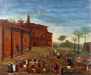 Art chinois : scènes de torture et d
