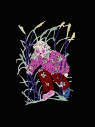 Paysan aux herbes. Découpage de papier peint ou "Jian Zhi", art populaire chinois, Pékin.