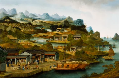 Production de thé en Chine, Guangzhou, Chine