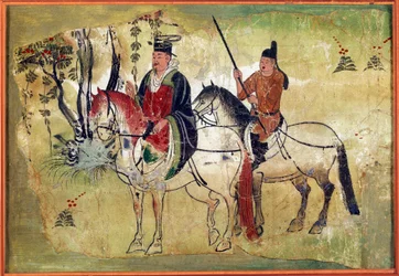 Les chevaux célestes de Ferghana Manuscrit tibétain par Touen Houang