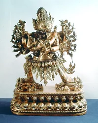 Vajrabhairava, aspect de Yamantaka, le gardien de la loi, Dynastie Qing